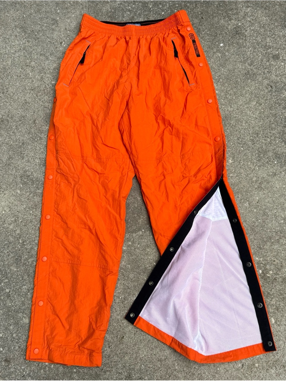 Vtg Structure Button Snap Pants Utility Military Fatigue Paratrooper Y2K 2000s M